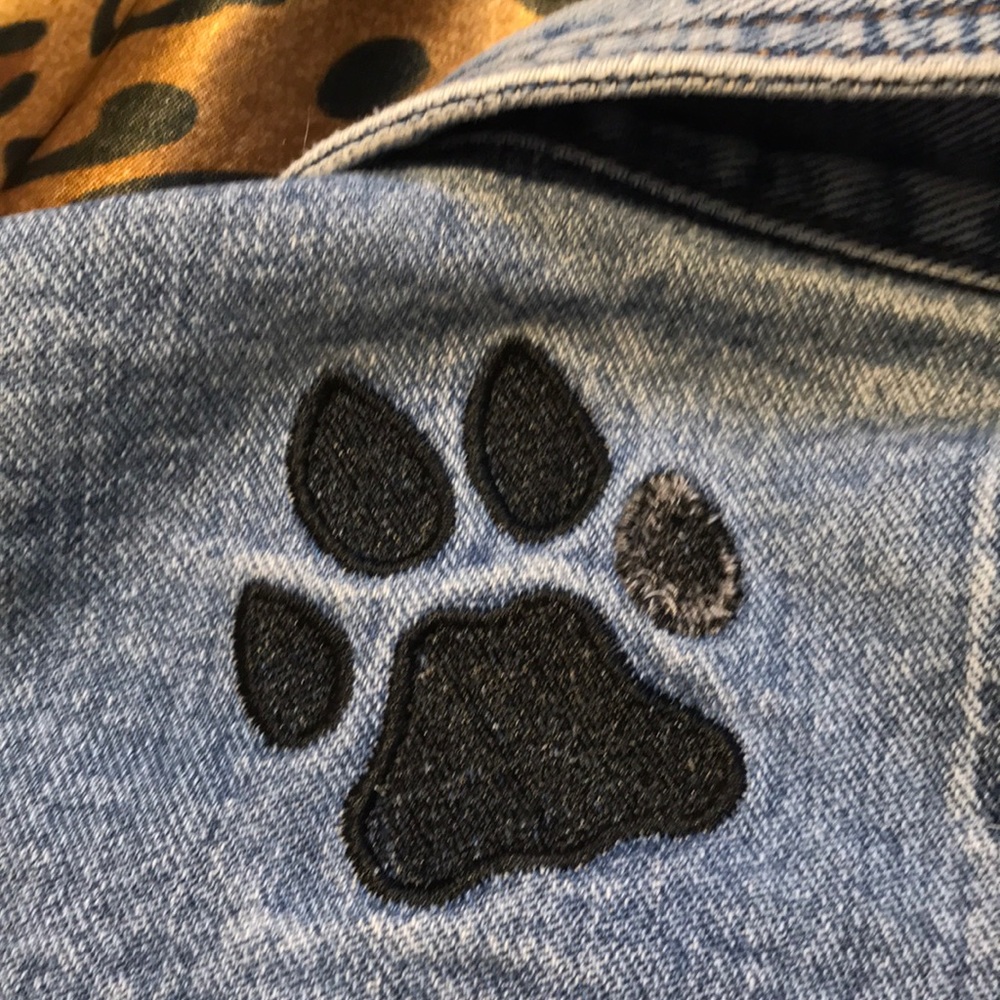 Vintage Sun Belt Denim Jacket with Paws Size L - Picture 6 of 6